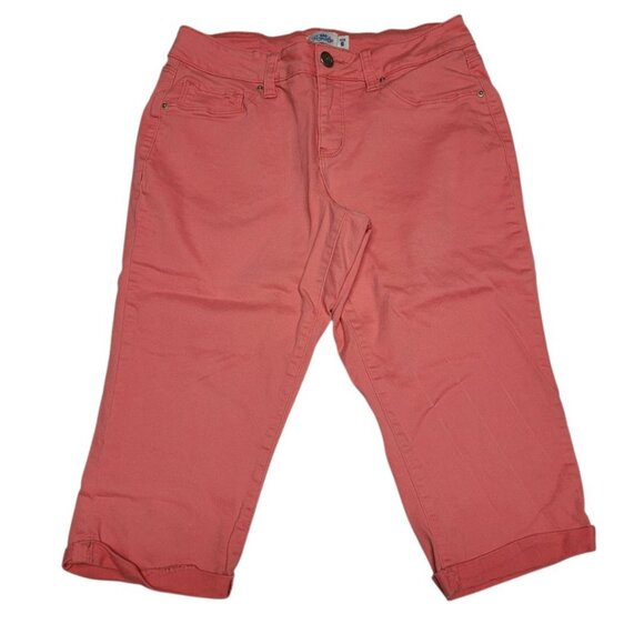 Royalty For Me Pedal Pusher Capri Pink Melon Womens Size 6 Summer Spring - Picture 1 of 9